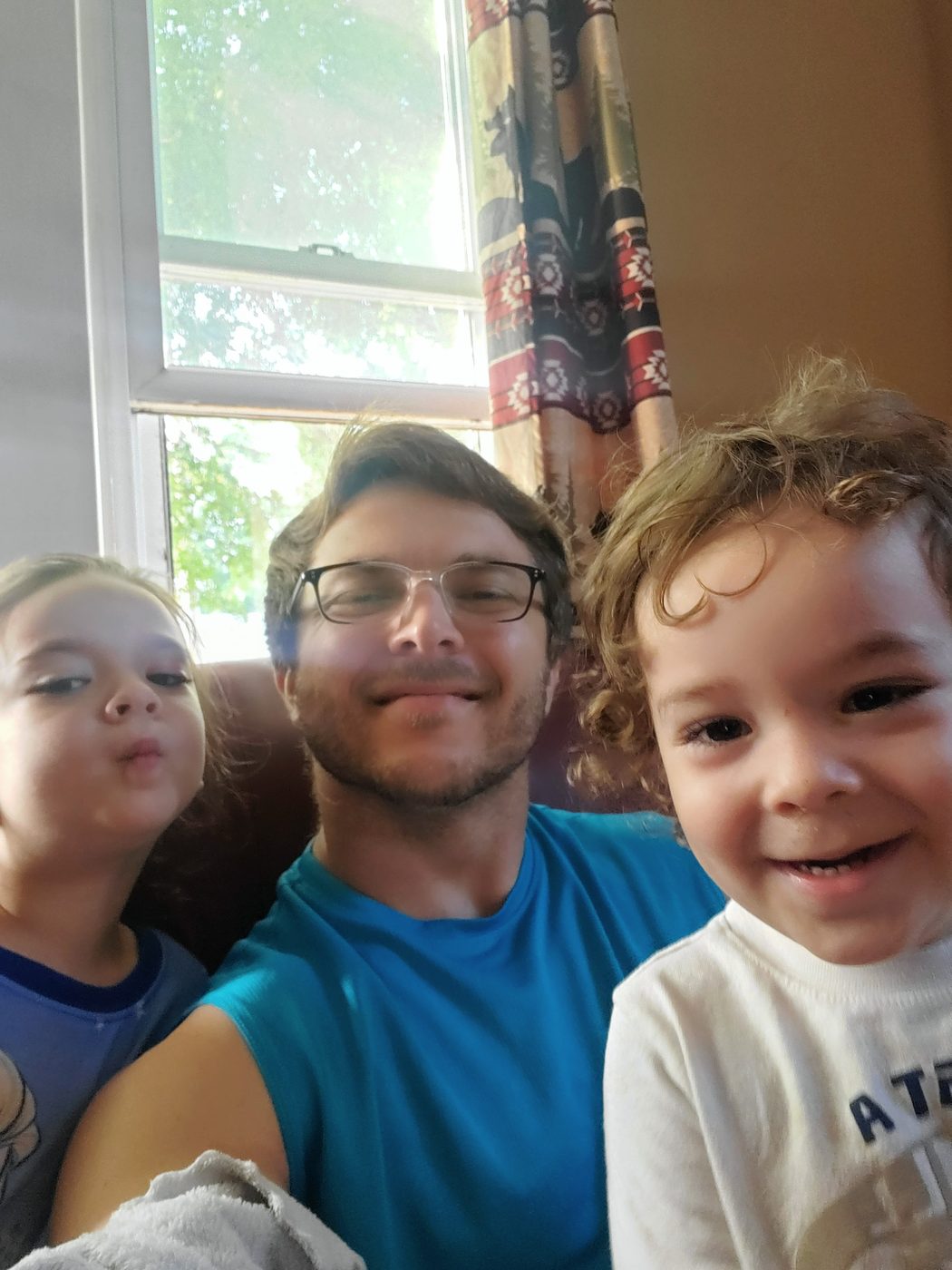 Before — running on fumes, manufacturing the energy for morning playtime